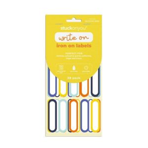 stuckonyou Labels - Iron On - Yellow 39 PCS