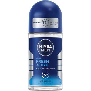 NIVEA MEN مضاد التعرق فريش أكتيف للرجال رول أون 50 مل