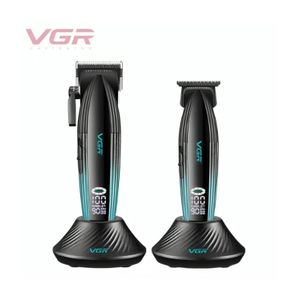 VGR مجموعة قص الشعر الاحترافية 2 في 1 V-889 S2  لون اسود و ازرق