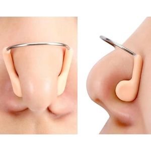 مشبك أنف للسباحة، سدادة أنف سيليكون مع علبة تخزين مرنة للأطفال والكبار للسباحة