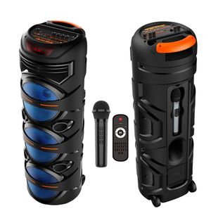 ZERO  1030 Wireless Bluetooth Speaker with Charger, 8-inch, for Outdoor Use, with Speaker, Amplifier, Microphone, and Karaoke Radio