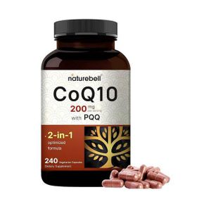 CoQ10 (ubiquinone) 200 mg PQQ, 240 Veg Capsules  Stable High Ab