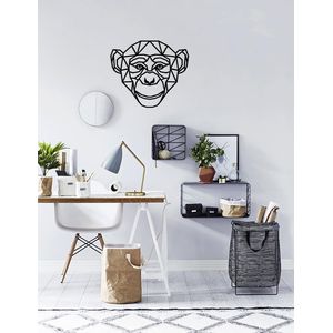 ديكور حائط هندسي على شكل رأس قرد