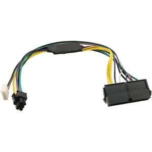 30cm/11.8 Inch 24-Pin to 6-Pin 18AWG ATX PSU Power Supply Adapter Cable for HP Z230 Z220 SFF Motherboards