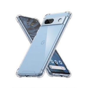جراب حماية للهاتف، متوافق مع Google Pixel 7a، من TPU، حماية ماصة للصدمات، تصميم مقاوم للخدش - شفاف