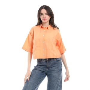 Andora Short Blouse For Everyday Wear - Orange