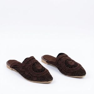 Life Stylish صابوه قماش مسطح مميز SB-703 - بني