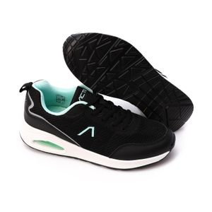 Activ Women's Lightweight Running Shoes – Black & Mint