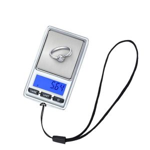 ميزان صغير دقيق ديجيتال جرامات حساس رقمي محمول للذهب والمجوهرات على شكل ميدالية - 200 جرام/0.01 جرام