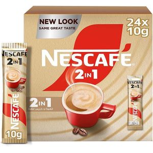 Nescafe نسكافيه ميكس 2 في 1 اورجينال قهوة سريعة التحضير 24 كيس 10 جم