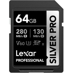 Lexar SD Silver Pro  280MB 64GB V60 