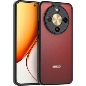 حافظة لهاتف هونر X9D شبكة الجيل الخامس 5G، غطاء حماية رفيع وشفاف صلب اسود ناعم ممتص للصدمات مضاد للاصفرار لموبايل هونر X9D، شفاف + اسود