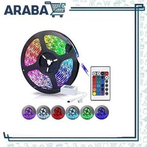 RGB Waterproof Led Strip Light With Remote 12V - 5m