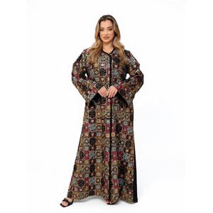 عباية استقبال تركي قطعة واحدة بقصة واسعة A-Line مريحة جداً