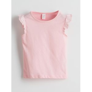 LC Waikiki Crew Neck Embroidered Jersey Girl's Blouse