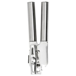 Can opener KONCIS stainless-steel can opener. Sturdy, silver tool for efficient can and bottle opening. Sleek, ergonomic design for comfortable use.