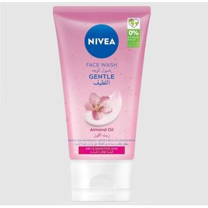 NIVEA غسول لطيف للوجه بزيت اللوز للبشرة الجافة والحساسة 150 مل