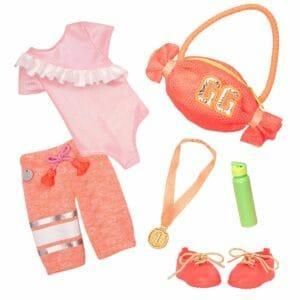 Oohs and Aahs From The Crowd, 14-inch Doll Deluxe Gymnastics Outfit, Glitter Girls