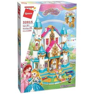 Girl Princess Castle Building Kit (1169-piece Dream Castle Building Set, suitable for girls aged 6-12, creative role-playing Christmas and birthday gift, suitable for children and girls)