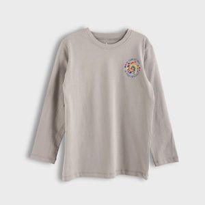 Andora Cotton Printed T-Shirt - Silver