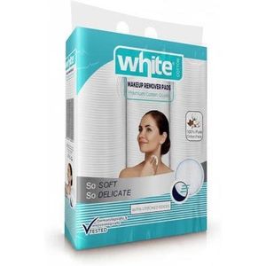 White وسادات قطنية عضوية بيضاء مزيل المكياج 240 قطعه من وايت