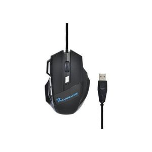 ماوس الألعاب QS-1700 مع 7 أزرار - إضاءة RGB، DPI قابل للتعديل (800-2400)، كابل نايلون