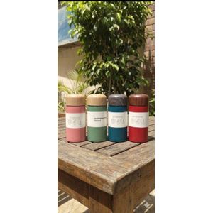 Thermo Mug™ 150 ml Mini Vacuum Flask with Wood-Grain Lid