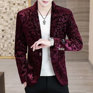 Men Slim Formal Suit Pants Fashion Pure Purple Red Autumn Leisure