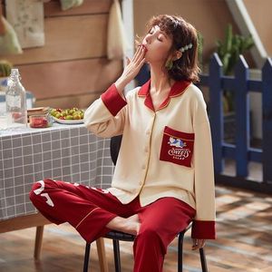 Fashion Women's Pajamas Winter Pajamas Women Ruffle Cute Pyjamas