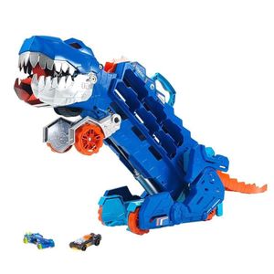Mattel شاحنة متنقلة متحولة لديناصور تي ريكس - HNG50