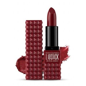 Sandra Cosmetics Lipstick SC671A, Cream Finish, Brown, Studded Case, Shade 96