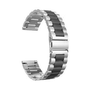 سوار ساعة من الفولاذ المقاوم للصدأ مقاس 22 مم، متوافق مع سوار مقاس 22 مم لساعة CMF Watch Pro/CMF Watch Pro 2 الذكية - فضي وأسود