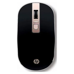 HP S4000 Wireless Mouse 2.4GHz Wireless Silent Portable Silm 1600dpi Laptop Optical Mice Black/Gold