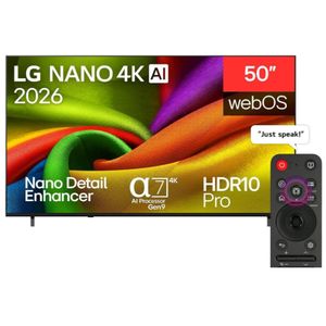 LG تلفزيون NANO 4K UHD AI NU84 Smart TV 2026 الذكي مقاس50 بوصة