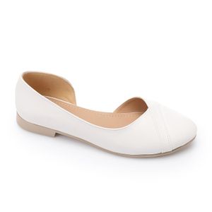 Ice Club حذاء جلد مفتوح من جانب واحد - ابيض