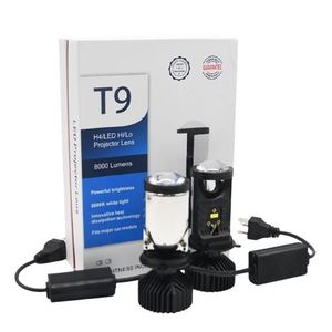 LED Car Headlight Kit T9-H4 8000 LM 6000K Brightness 200%