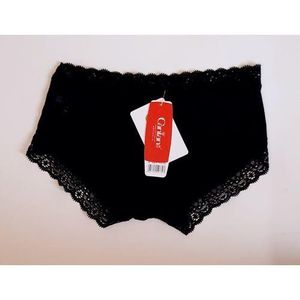 Viscose Comfortable Lace Underwear Panty - Black