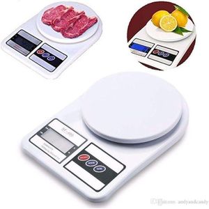 Digital Kitchen Scale White White