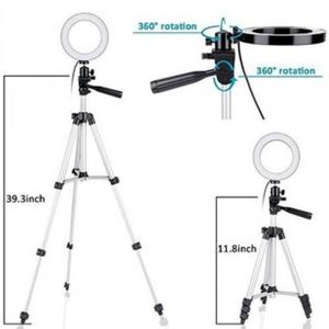 تسوق Led Ring Light 16cm With Tripod Stand For Mobile Camera اونلاين جوميا مصر