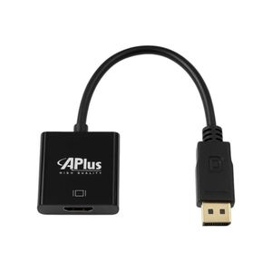 A PLUS AB-26KD DisplayPort to HDMI Adapter â€“ Full HD 1080p Video Converter Cable for PC & Laptop to TV or Monitor