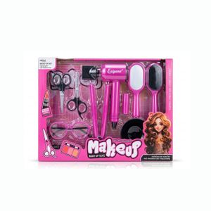 Ultimate Makeup & Hair Salon Toy Set with Hair Straightener & Fashion Glasses
