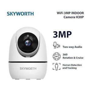Skyworth SKY-WORTH H30P 3MP Indoor Security Camera with WiFi 6 Color Night Vision 360° Rotation with Microphone and Speaker