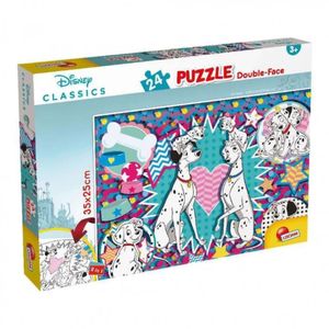 Double Face Lisciani 101 Dalmatian Double-Face Puzzle – 24 Pieces