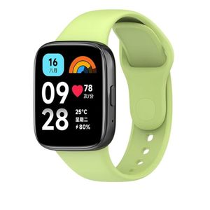 سوار ساعة سيليكون متوافق مع ساعة شاومي ريدمي 3 لايت/ريدمي 3 أكتيف، سوار ساعة رياضي من السيليكون، سوار معصم