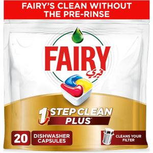 Fairy سائل غسيل الأطباق الأوتوماتيكي بلس بلاتينيوم، برائحة الليمون، 20 كبسولة