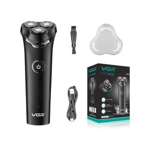VGR Professional Men's Shaver, IPX6 Waterproof, 3D Rotary Heads, USB Recha