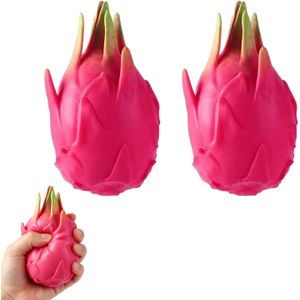 2-Piece Jumbo Dragon Fruit Squishy Set