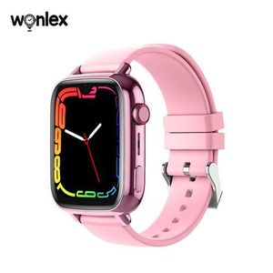 Wonlex ساعة تتبع أطفال - بينكWONLEX KT34 (4G) – GPS بمكالمات فيديو وزر SOS