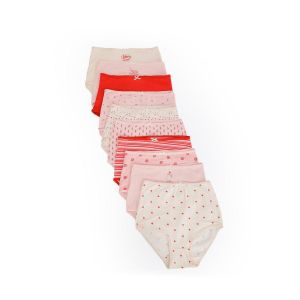 Carina Pack of 10 Colored Full Brief Panties
