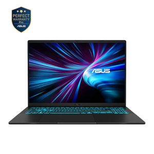 Asus  لابتوب فيفو بوك  V16 V3607VH-EG005W للألعاب وصناعة المحتوى معالج Intel Core 5 210H ذاكرة RAM سعة 16 جيجابايت قرص تخزين SSD سعة 1 تيرابايت بطاقة رسوميات RTX 5050 سعة 8 جيجابايت شاشة 16 بوصة WUXGA بمعدل تحديث 144 هرتز نظام Windows 11لون أسود